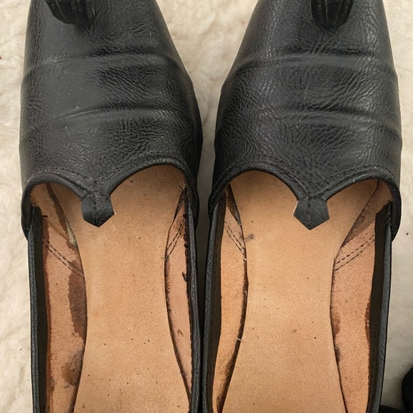 Black Avant Garde Camel Leather Genie Shoes - Picture 8 of 9